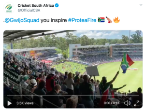 gwijo squad tweet cricket south africa