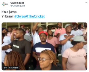 gwijo squad members at wanderers stadium